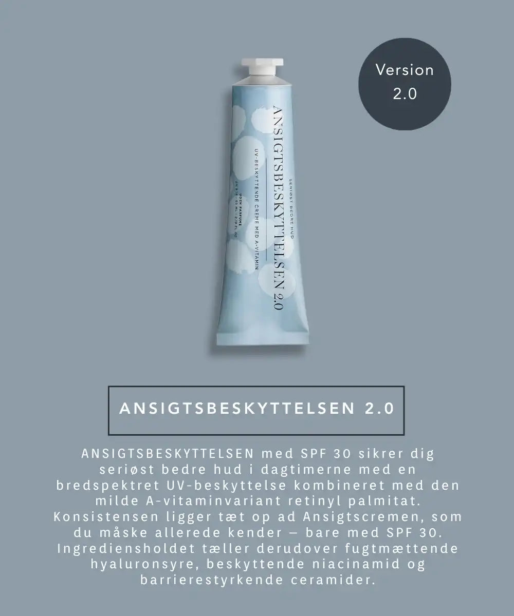 Ansigtsbeskyttelsen fra Beautyspace 2.0 -set på gladhud