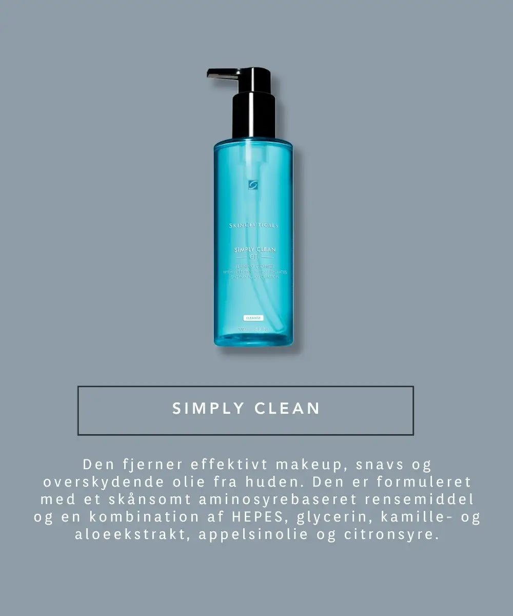 Simply Clean - blå baggrund