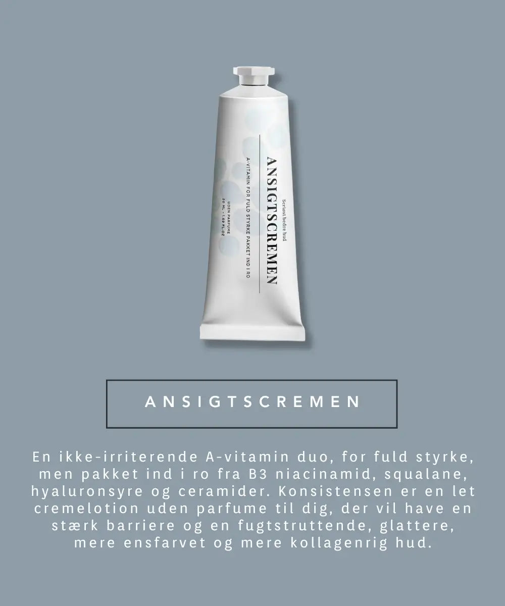 Beautyspace Ansigtscremen - blå baggrund