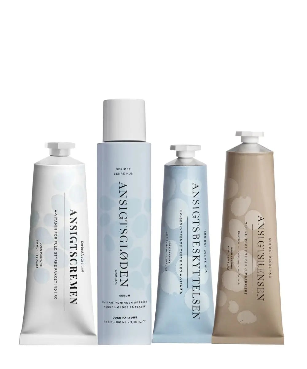 Beautyspace Ansigtsrutinen - set på Gladhud