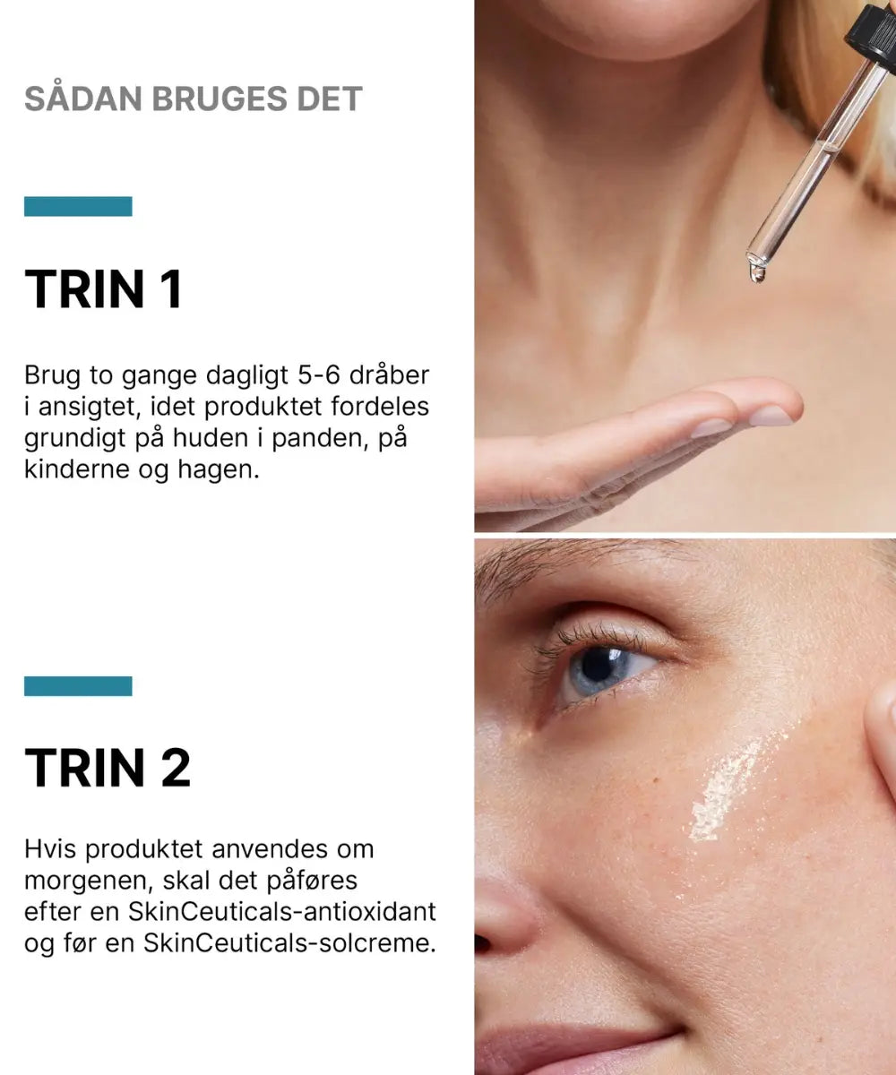 Anvendelse - SkinCeuticals P-TIOX, anvendelse