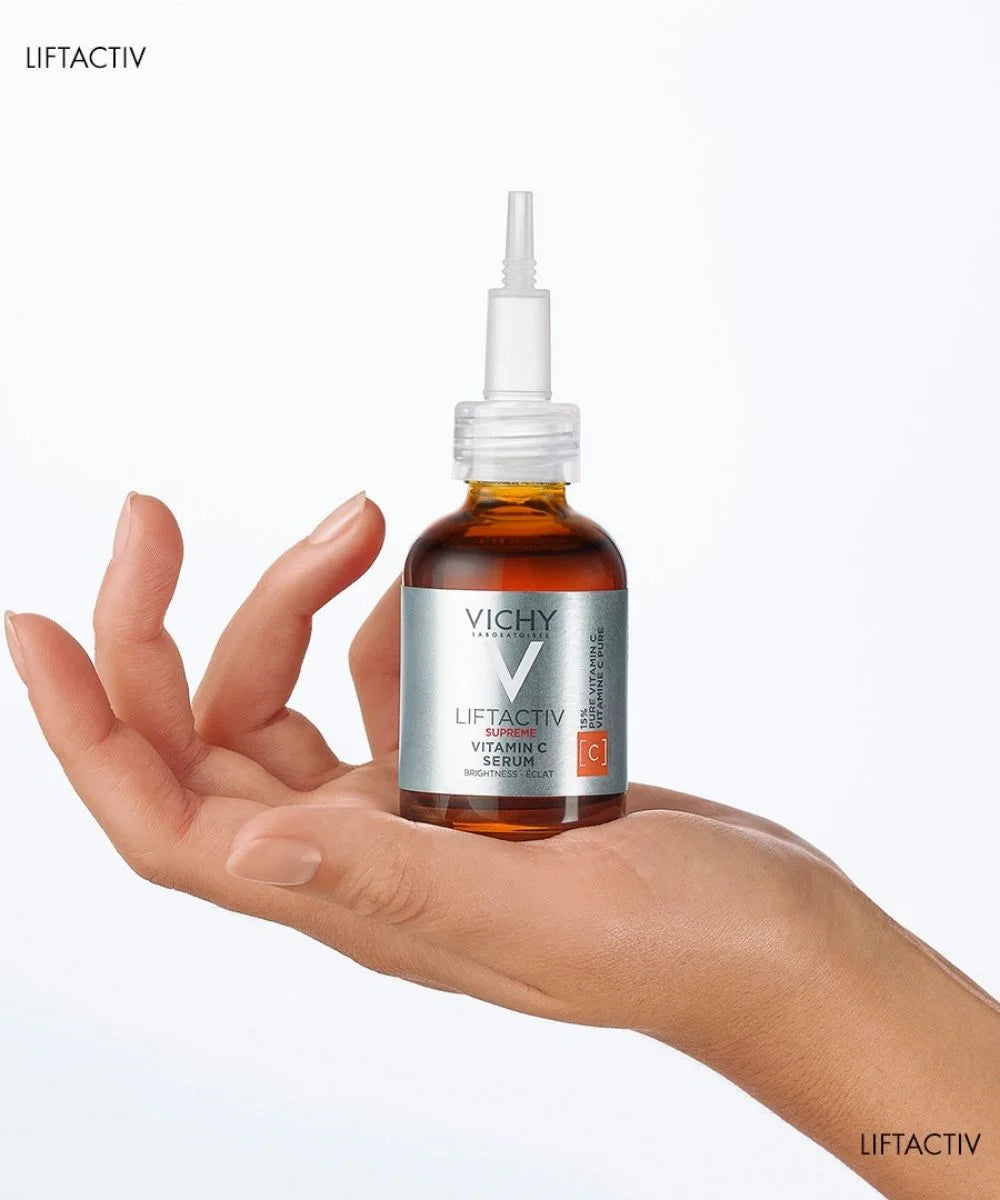 VICHY Liftactiv Supreme Vitamin C Serum - på hånd - set på gladhud