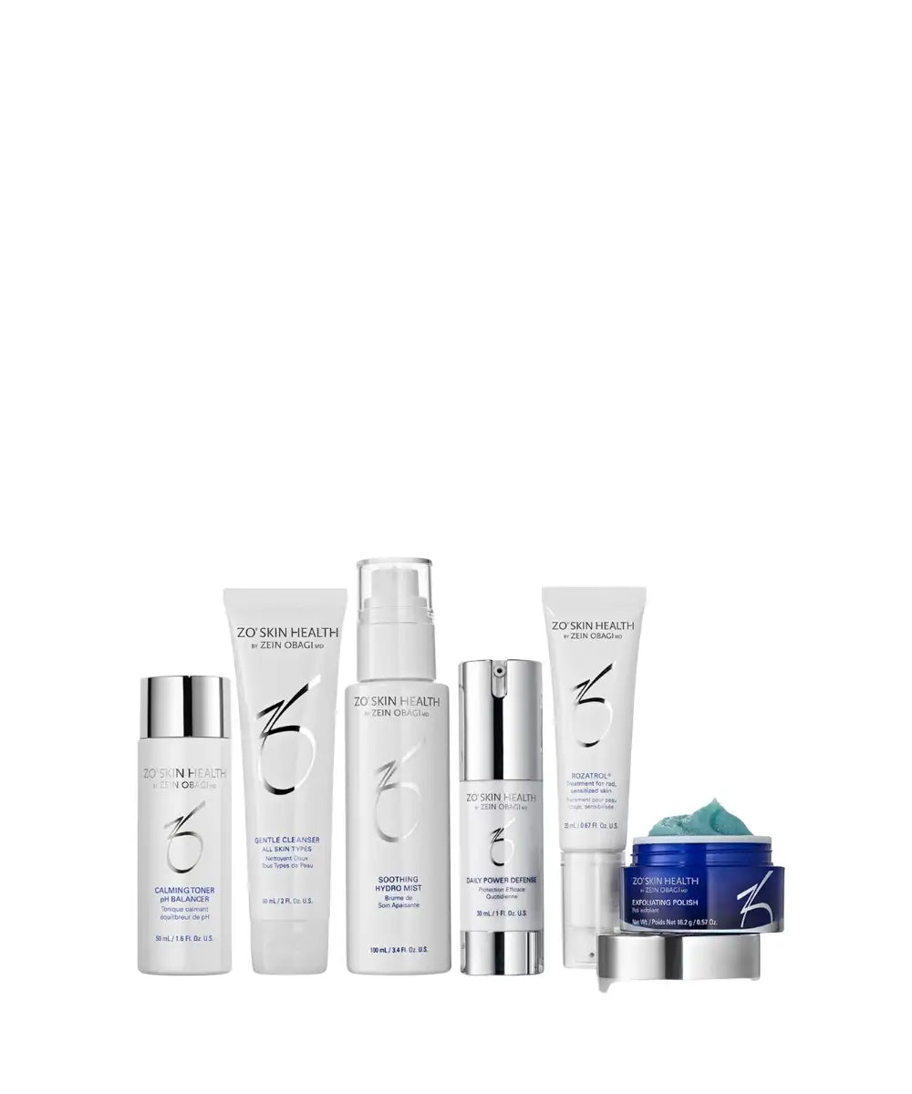 “ZO Skin Health Redness Relief + Barrier Defense Program – komplet hudplejesæt mod rødme og sensitiv hud ⎥Gladhud”