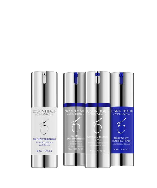 ZO Skin Health Skin Brightening Program + Texture – hudplejesæt til pigment og ujævn tone ⎥Gladhud