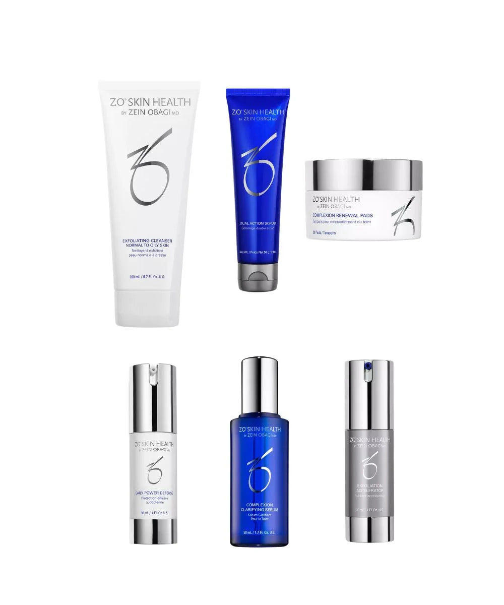 Complexion Smoothing + Clarifying Program cremer ved siden af hinanden 
